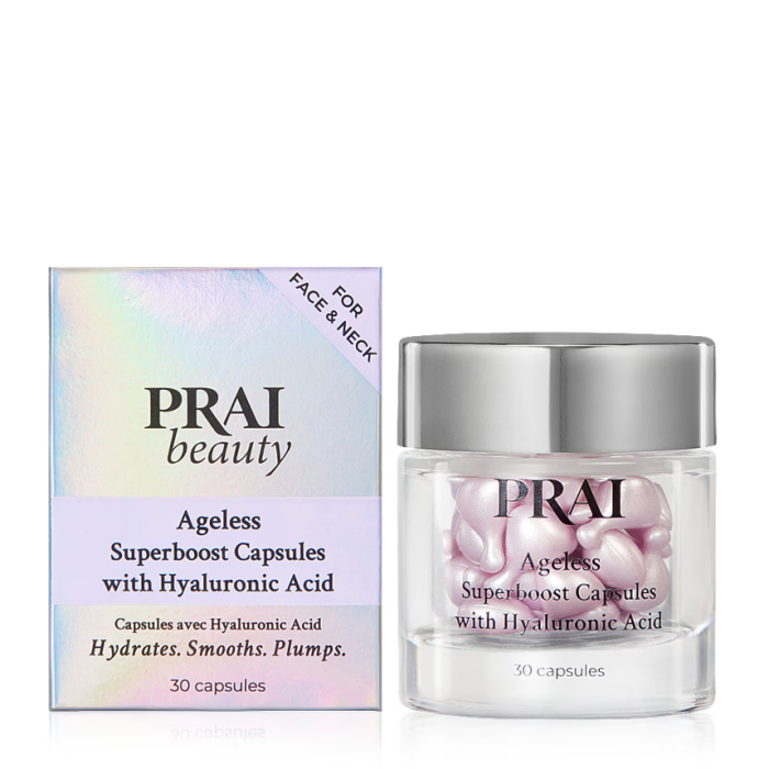 PRAI Beauty AGELESS Hyaluronic Pods for Face and Neck 30 Capsules