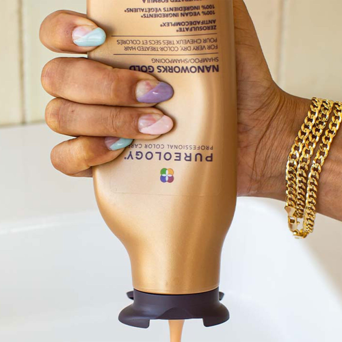 Pureology Nanoworks Gold Shampoo 266ml - Image 4