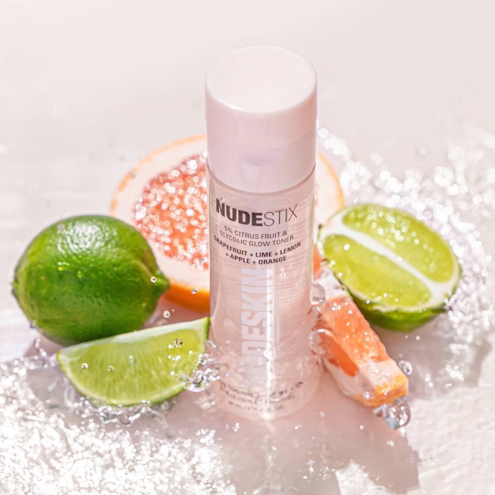 NUDESTIX NUDESKIN 5% Citrus Fruit & Glycolic Glow Toner 95ml - Image 4