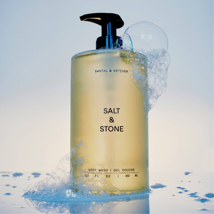 SALT AND STONE Santal & Vetiver Body Wash 450ml - Image 2