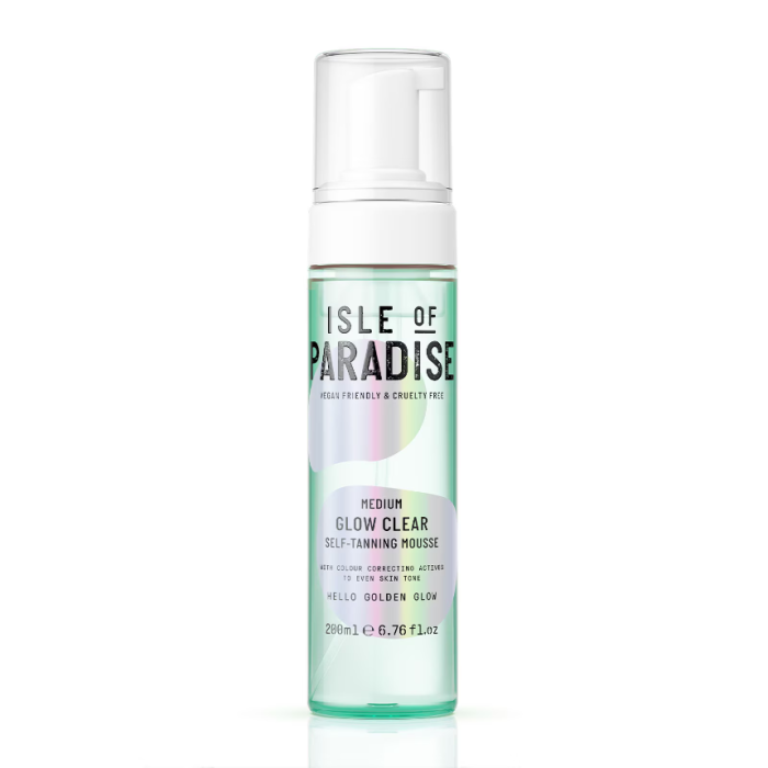 Isle of Paradise Glow Clear Self-Tanning Mousse Medium 200ml