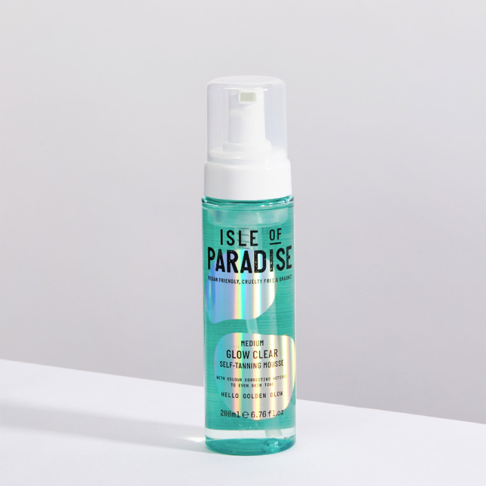 Isle of Paradise Glow Clear Self-Tanning Mousse Medium 200ml - Image 4