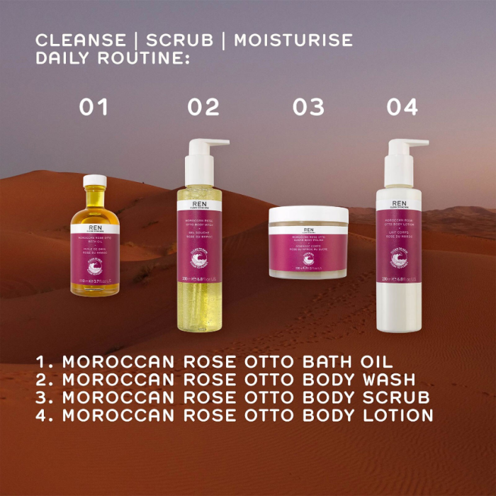 Ren Clean Skincare Moroccan Rose Otto Bath Oil 110ml - Image 4