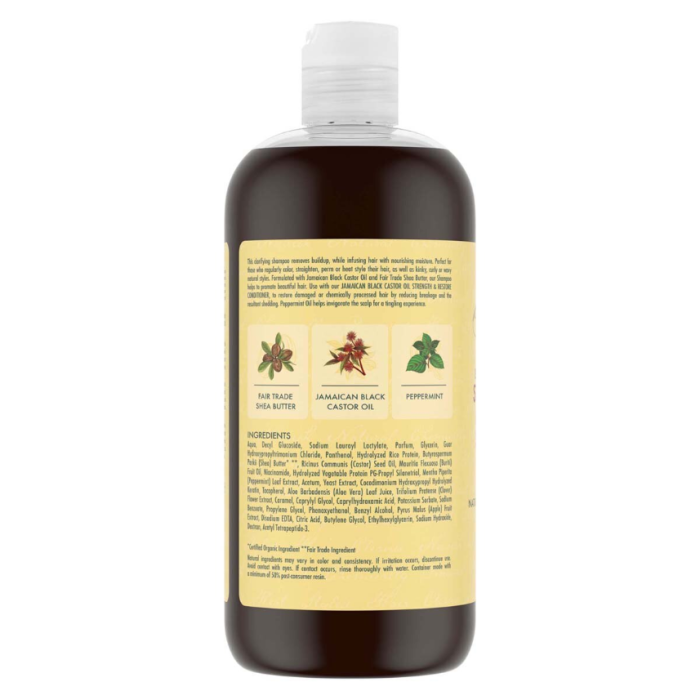 Shea Moisture Jamaican Black Castor Oil Strengthen, Grow & Restore Shampoo 473ml - Image 3