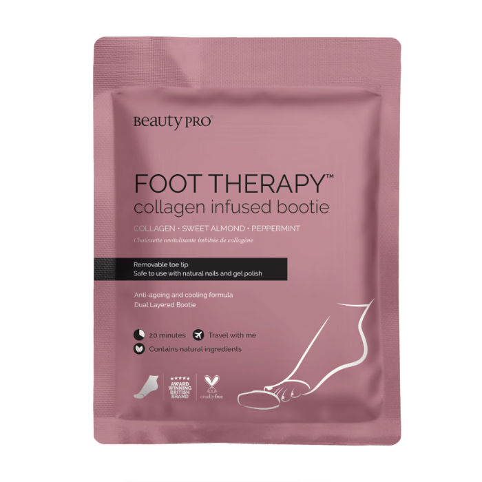 BeautyPro FOOT THERAPY Collagen Infused Bootie with Removable Toe Tip 17g