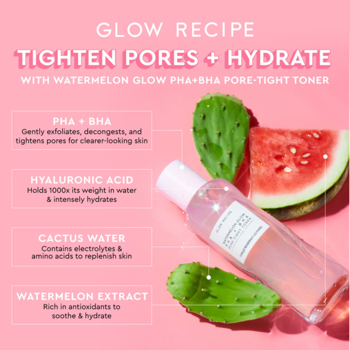 Glow Recipe Watermelon Glow PHA+BHA Pore-Tight Toner 150ml - Image 2