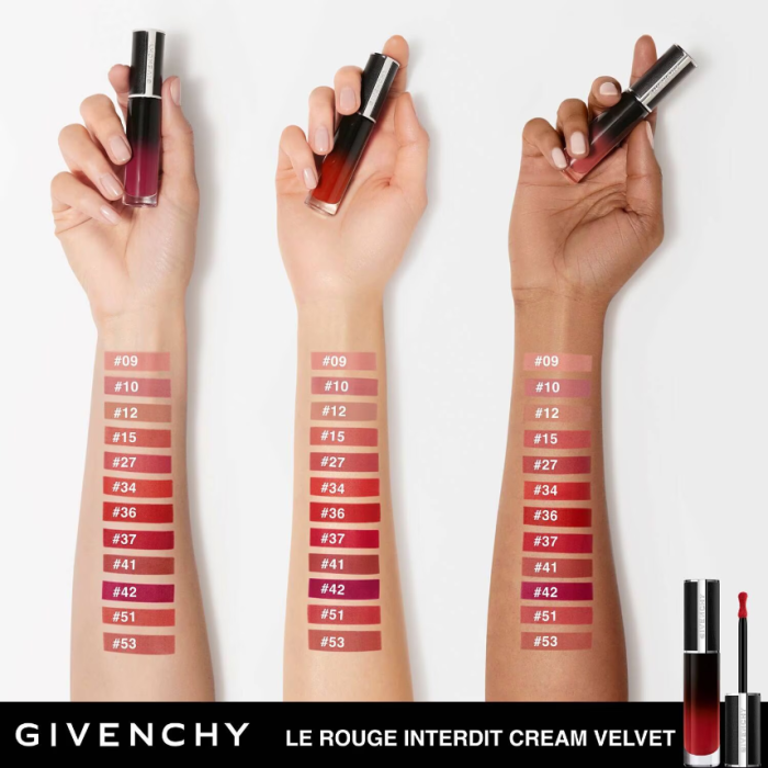 GIVENCHY Le Rouge Interdit Cream Velvet Lipstick 6.5ml - Image 3