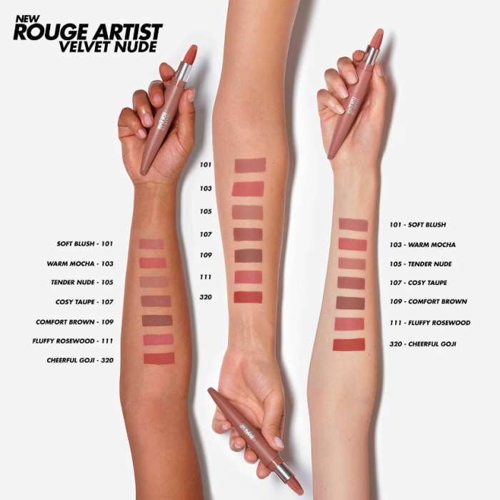 MAKE UP FOR EVER Rouge Artist Velvet Nude 3.7g - Image 3