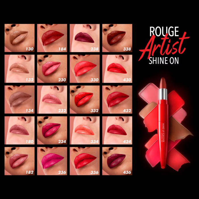 MAKE UP FOR EVER Rouge Artist Shine On - Long lasting sculpting shine lipstick - Image 3