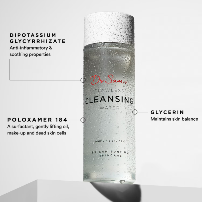 DR SAM'S Flawless Cleansing Water  200ml - Image 3