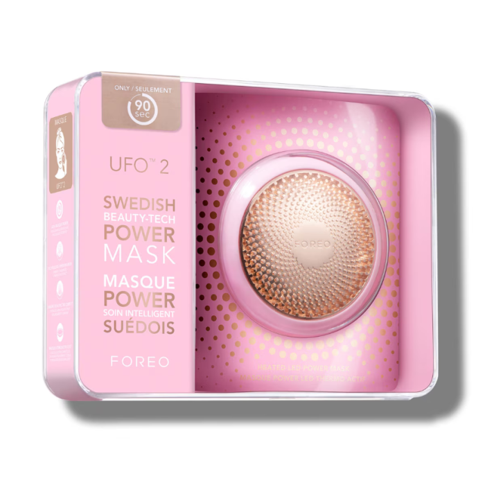 FOREO UFO 2 Device For Accelerating Face Mask Effects - Pearl Pink - USB Plug - Image 3