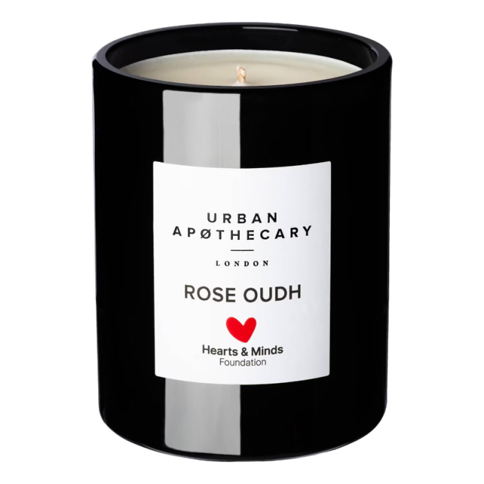 URBAN APOTHECARY Hearts & Minds Foundation Rose Oudh Charity Candle 300g